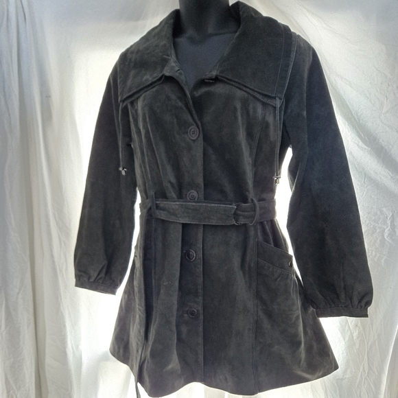 Adorable Bernardo Suede Dress Coat EUC 😍 - Picture 12 of 13
